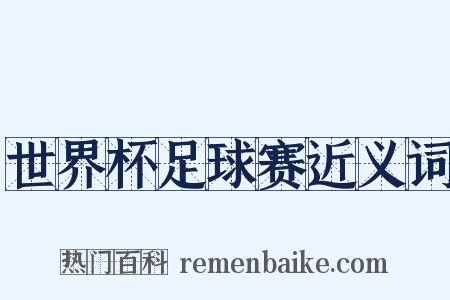 世界杯足球赛近义词是什么意思的图片